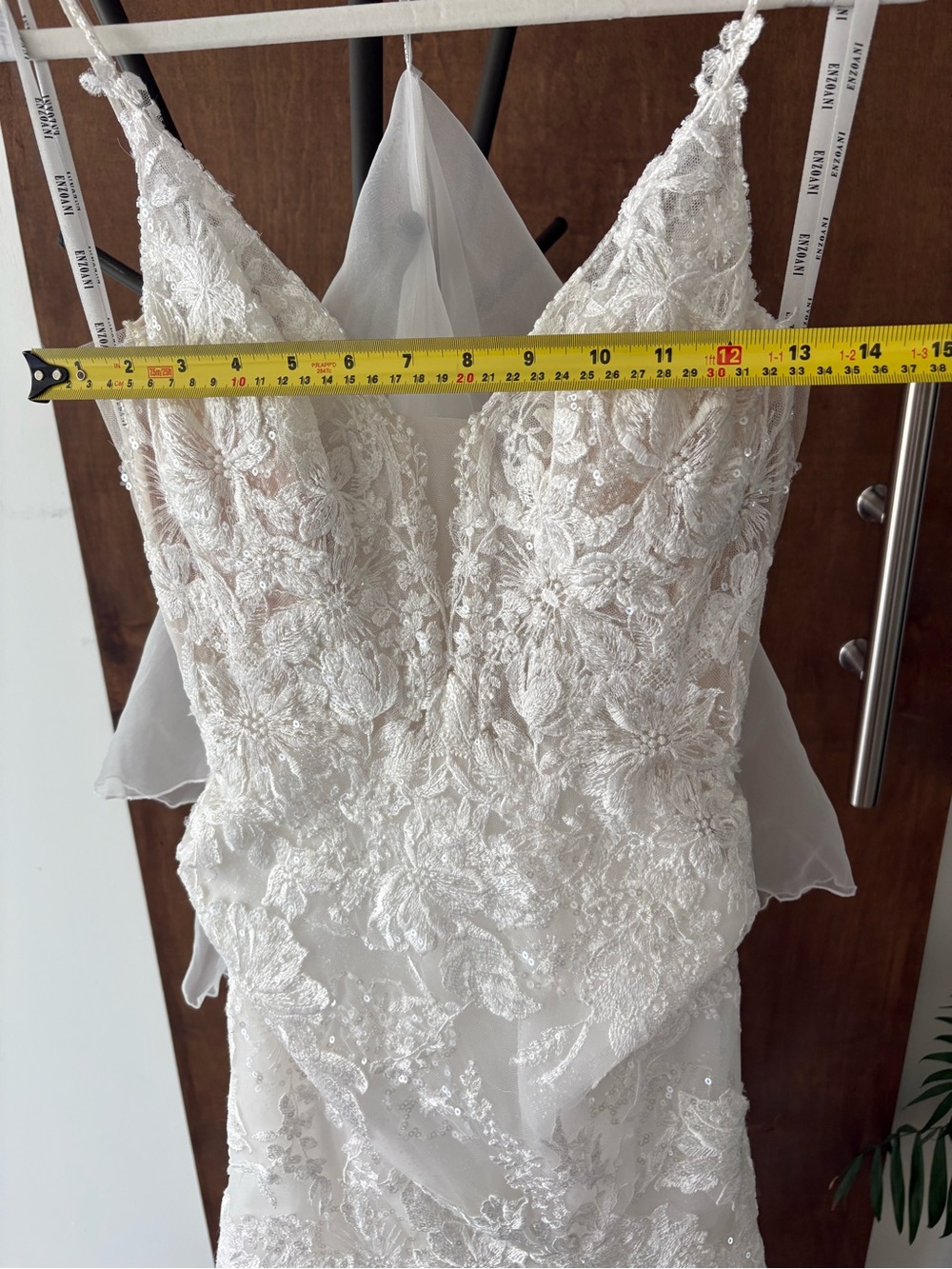 Enzoani Paige Elegant Lace Wedding Dress - Picture 16 of 16